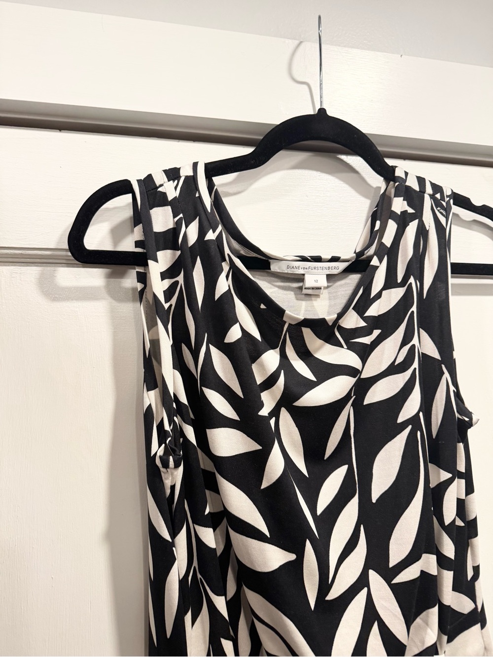 Diane Von Furstenberg 100% Silk New Della Sleeveless Wrap Dress 12 Office Career - Picture 4 of 12